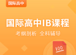 国际高中IB强化课程