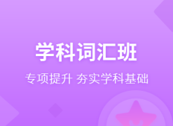 国际高中学科词汇班